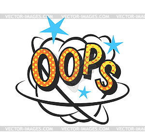 Popart comic speech bubble  - vector clipart