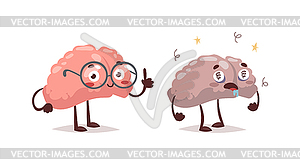 Stupid and clever  - vector clipart