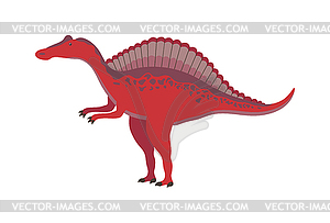 Мультяшный динозавр - изображение в векторе / векторный клипарт