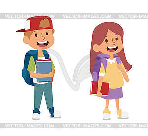 School kid primary education character  - vector clip art