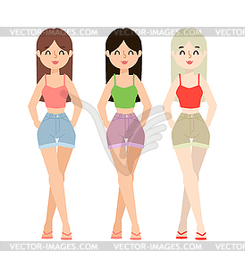 Fashion girl  - vector clipart