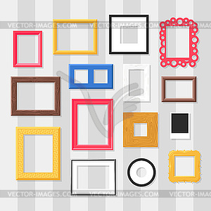 Photo frame set - vector image