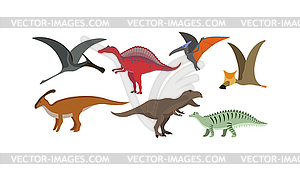 Cartoon dinosaur  - vector image