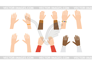 Human hands  - vector clipart