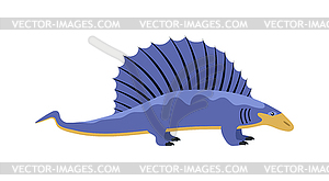 Мультяшный динозавр - клипарт в векторе