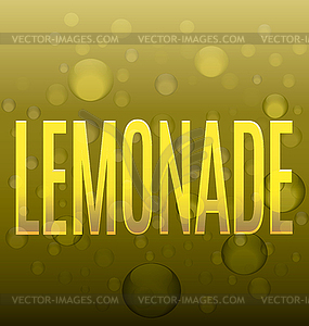 Lemonade yellow text bubbles abstract logo - vector clip art