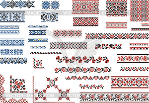 Patterns for Embroidery Stitch - vector image