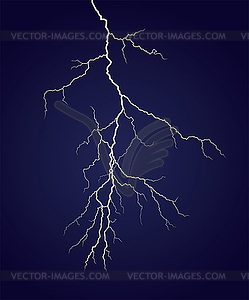 Single vertical lightning - vector clipart