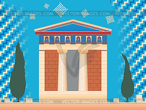 Greek ancient treasury - vector image