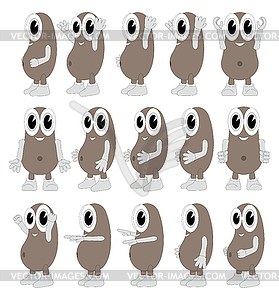 Funny beans collection - vector EPS clipart