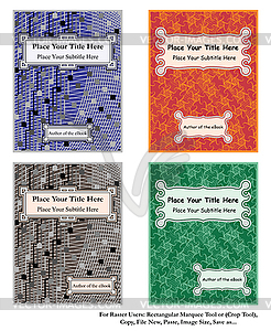 Ebook covers (aspect ratio 8,5 : 11) - vector clipart