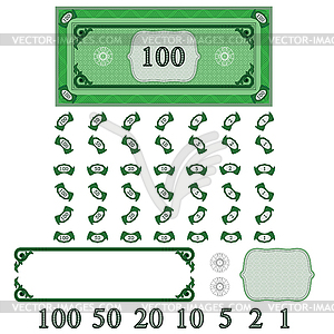 Play money - make your money set - vector image