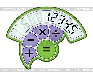 Modern calculator icon - vector image