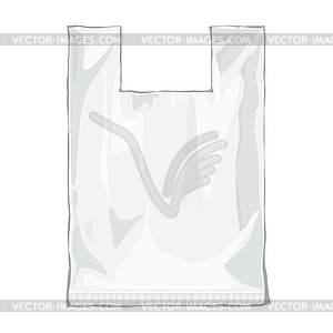 Plastic bag package - vector image