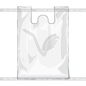 Продукт trnsparent мешок упаковки - векторизованное изображение