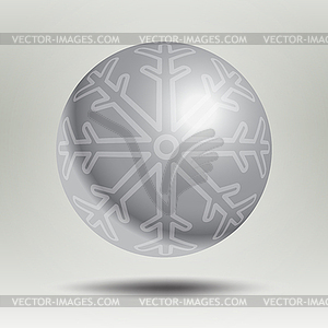 Realistic Christmas ball - royalty-free vector clipart