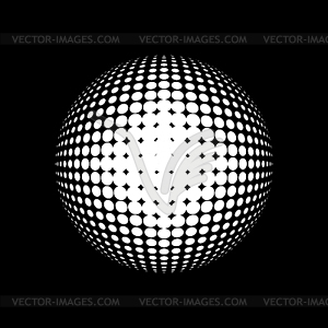 Абстрактные полутоновых круг - клипарт в векторном формате