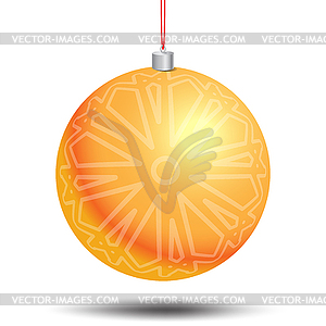 Realistic Christmas ball - vector clip art