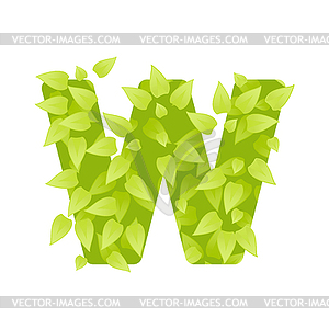 Grass font lette - vector image