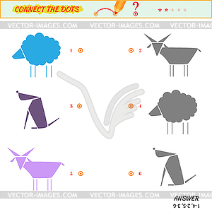 Visual puzzle or picture riddle - vector clipart