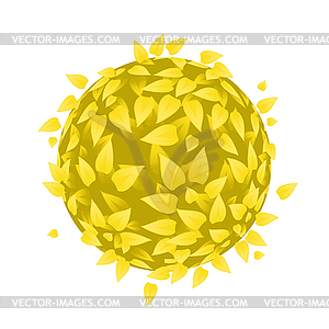 Bushe round shape - vector image