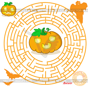 Maze Game for kids - vector clipart