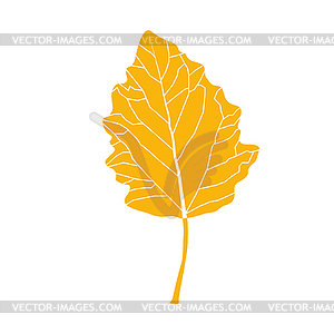 Autumn leaf shape - vector image