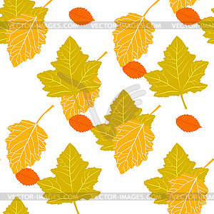 Leaves seamless pattern - vector clip art