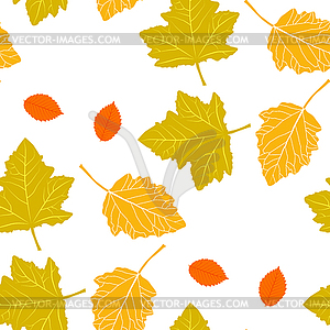 Leaves seamless pattern - vector image