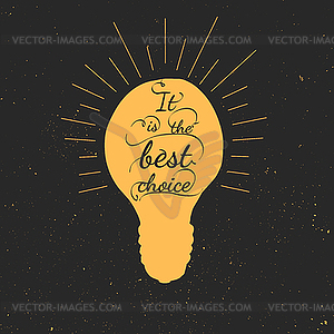 Inspirational typography - vector clip art