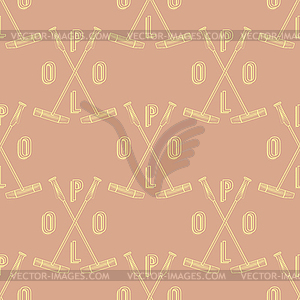 Polo seamless pattern - royalty-free vector clipart