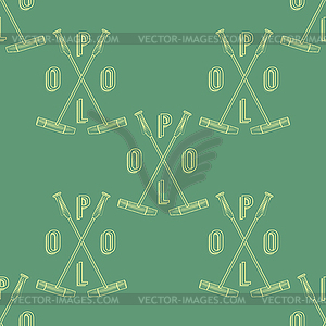 Polo seamless pattern - vector image