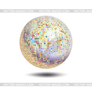 Disco ball background - vector clipart