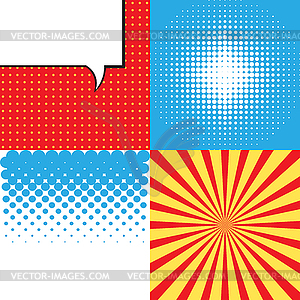 Pop art background - vector image