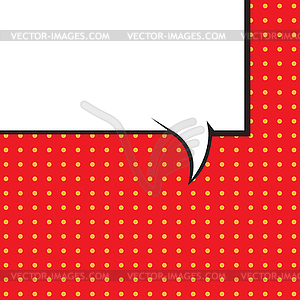 Speech Bubble in Pop-Art Style - vector clip art