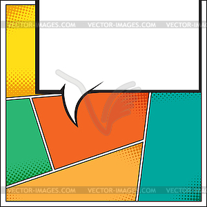 Pop art background - vector image