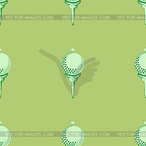 Golf seamless pattern - vector clipart