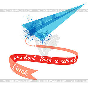 Back to school poster - vector image