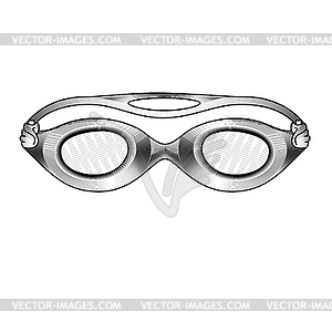 Accessories for swimming - vector image