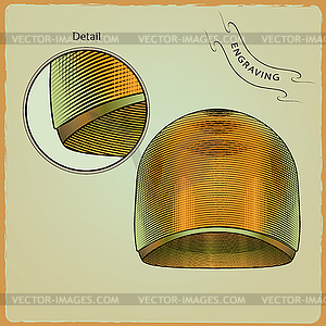 Swim cap - royalty-free vector clipart