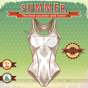 Swimsuit - vector clipart