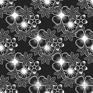 Seamless flowerr pattern - vector clipart / vector image