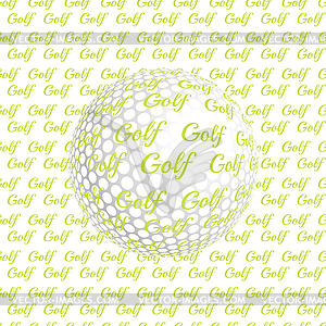 Golf ball - vector clipart / vector image