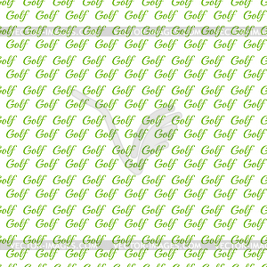 Бесшовный узор для игры в гольф - векторное изображение клипарта