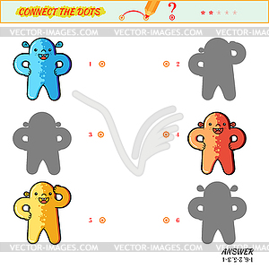 Shadow game - vector clipart