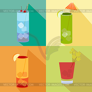 Cocktails set - vector clip art