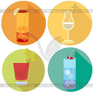 Cocktails set - royalty-free vector image