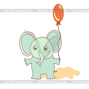 Cartoon elephant - vector clipart