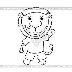 Cartoon lion - vector clipart