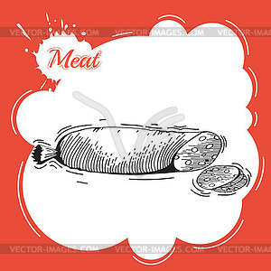 Various sausages - vector clipart